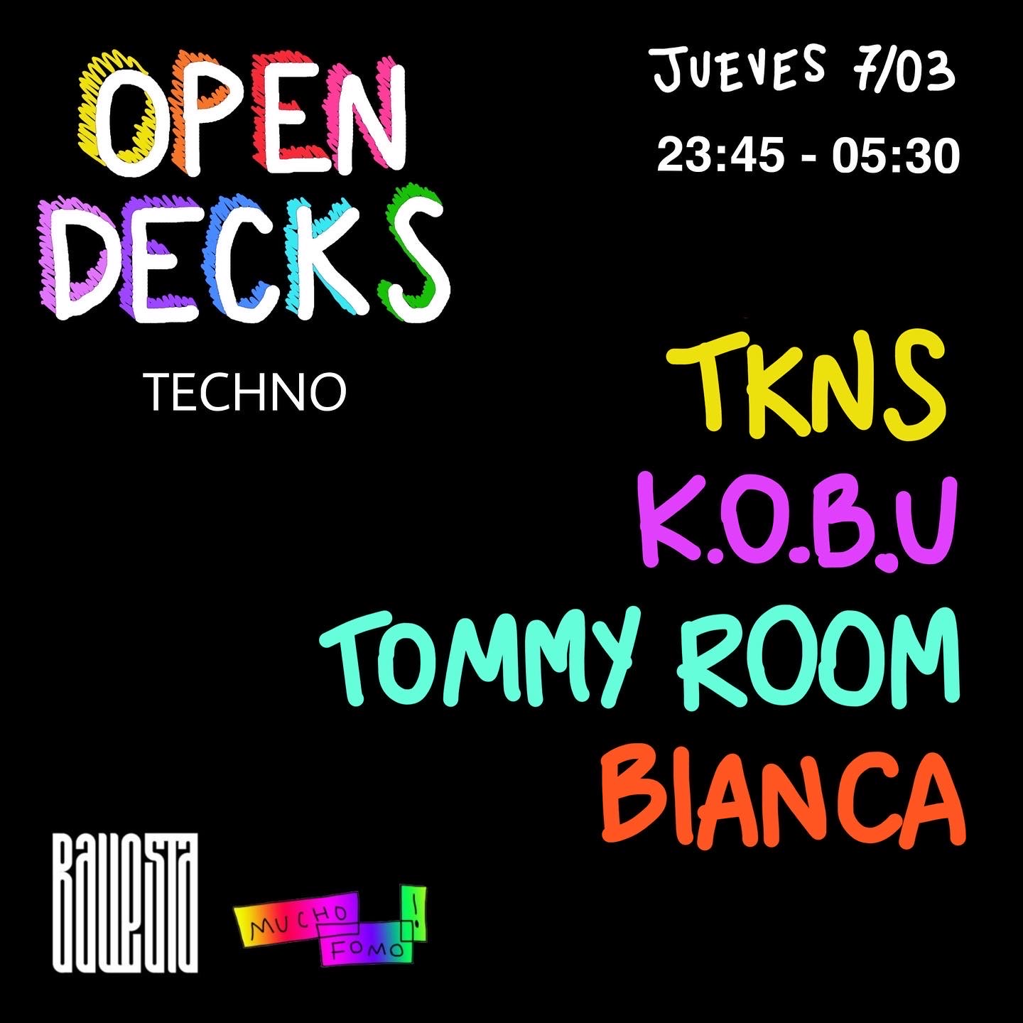 techno fomo djs madrid listas electronica club open decks