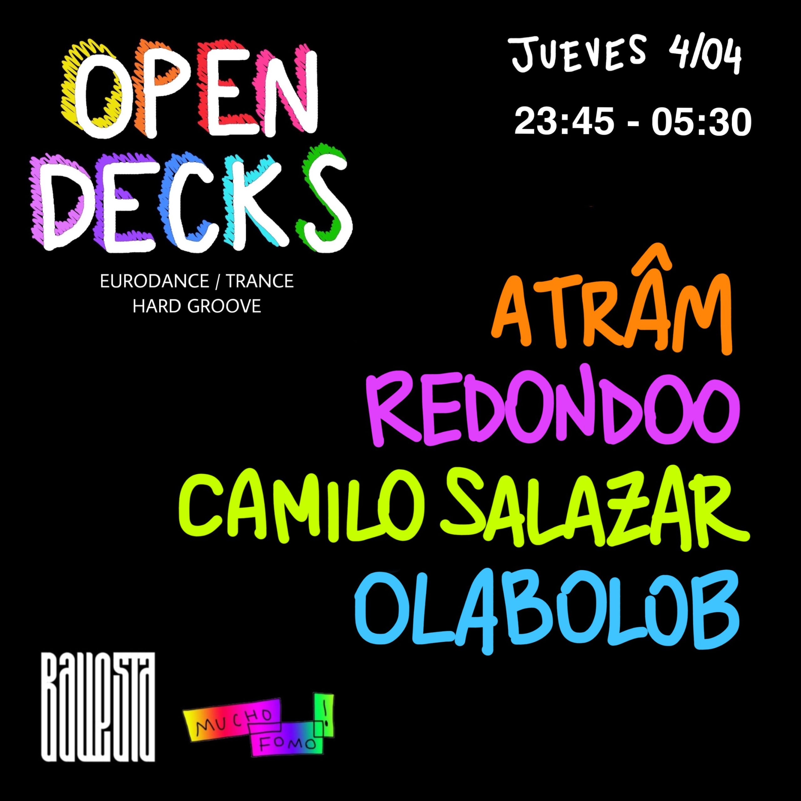 techno tecno fomo djs madrid listas electronica club open decks