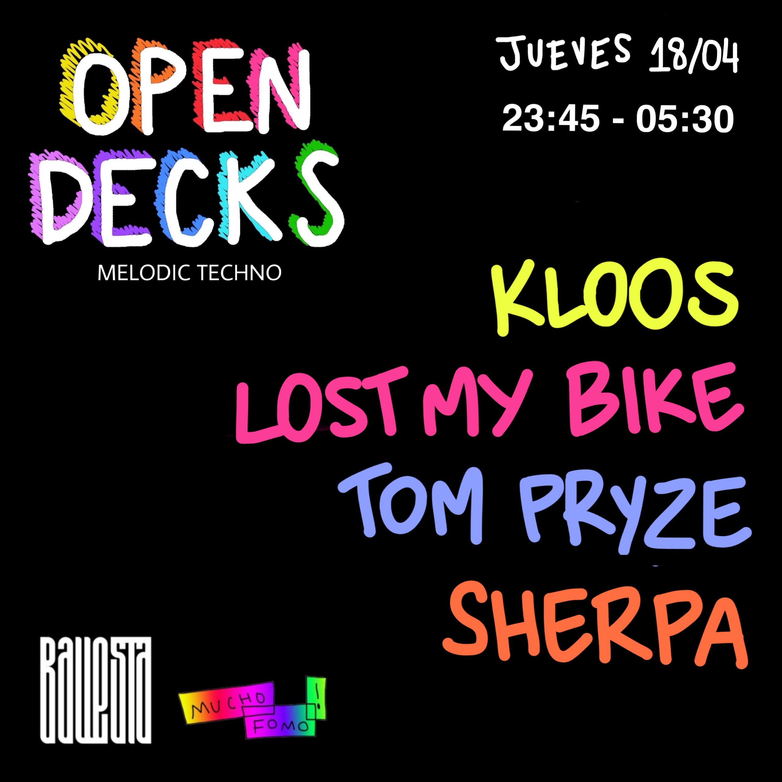 techno tecno fomo djs madrid listas electronica club open decks