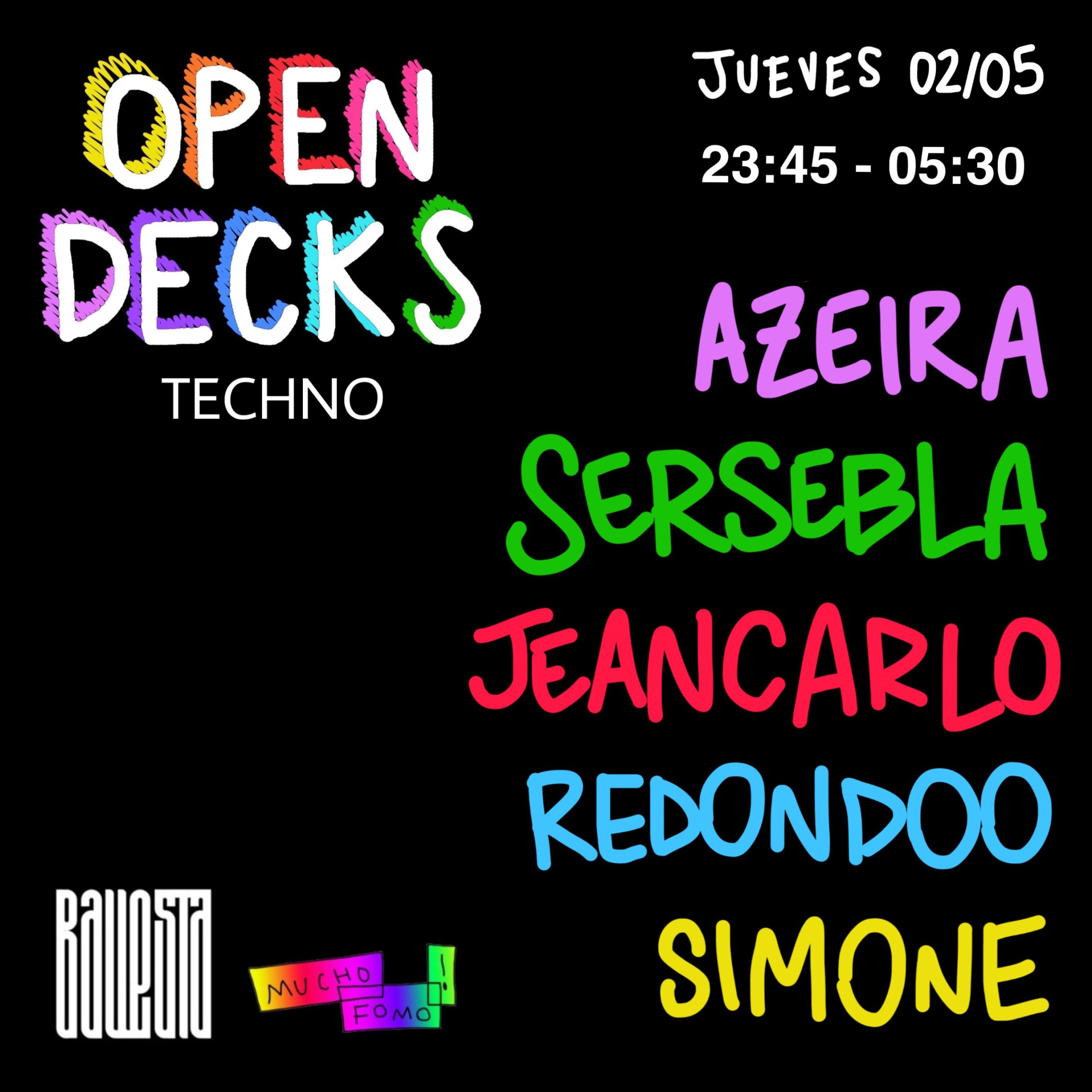 techno tecno fomo djs madrid listas electronica club open decks