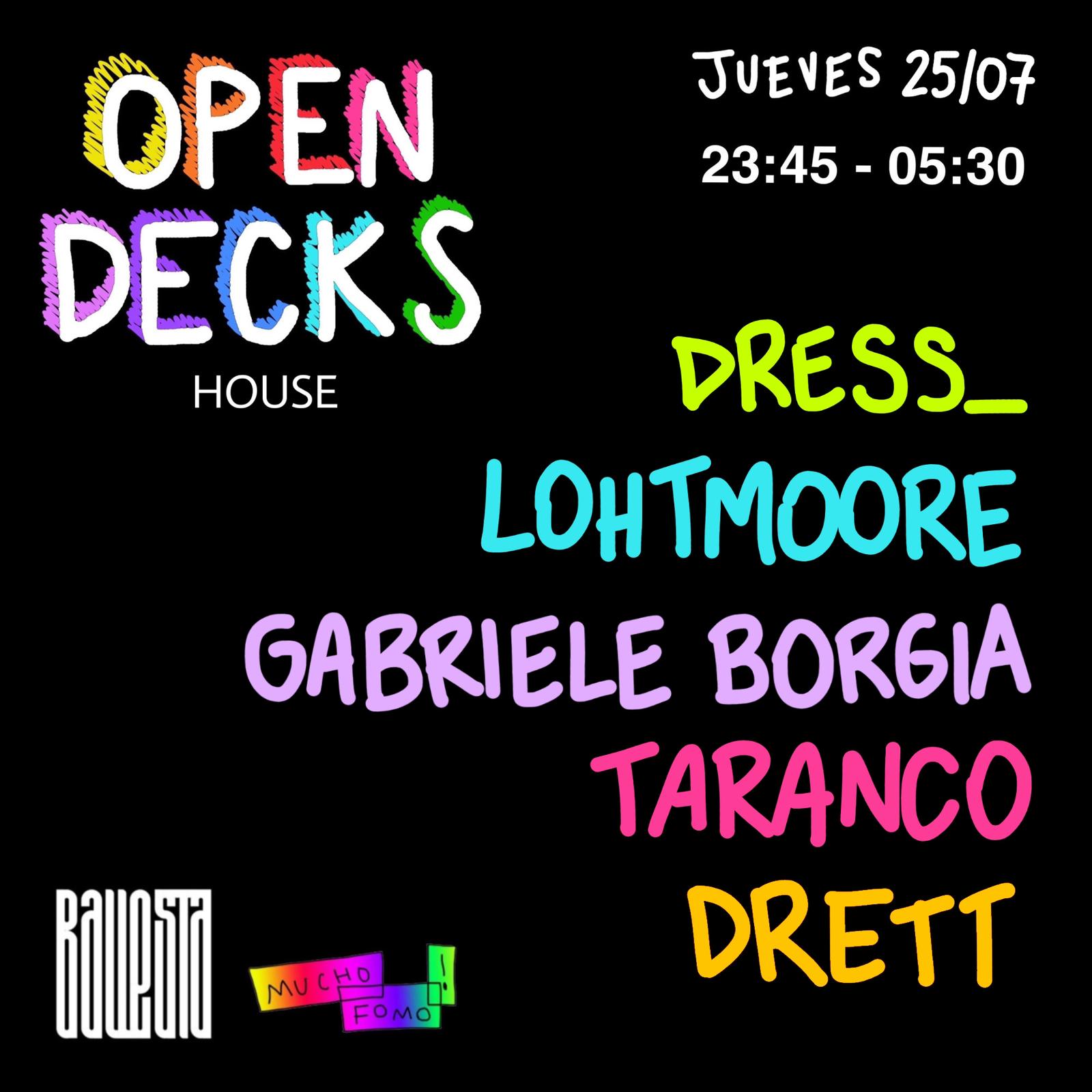 techno tecno fomo djs madrid listas electronica club open decks