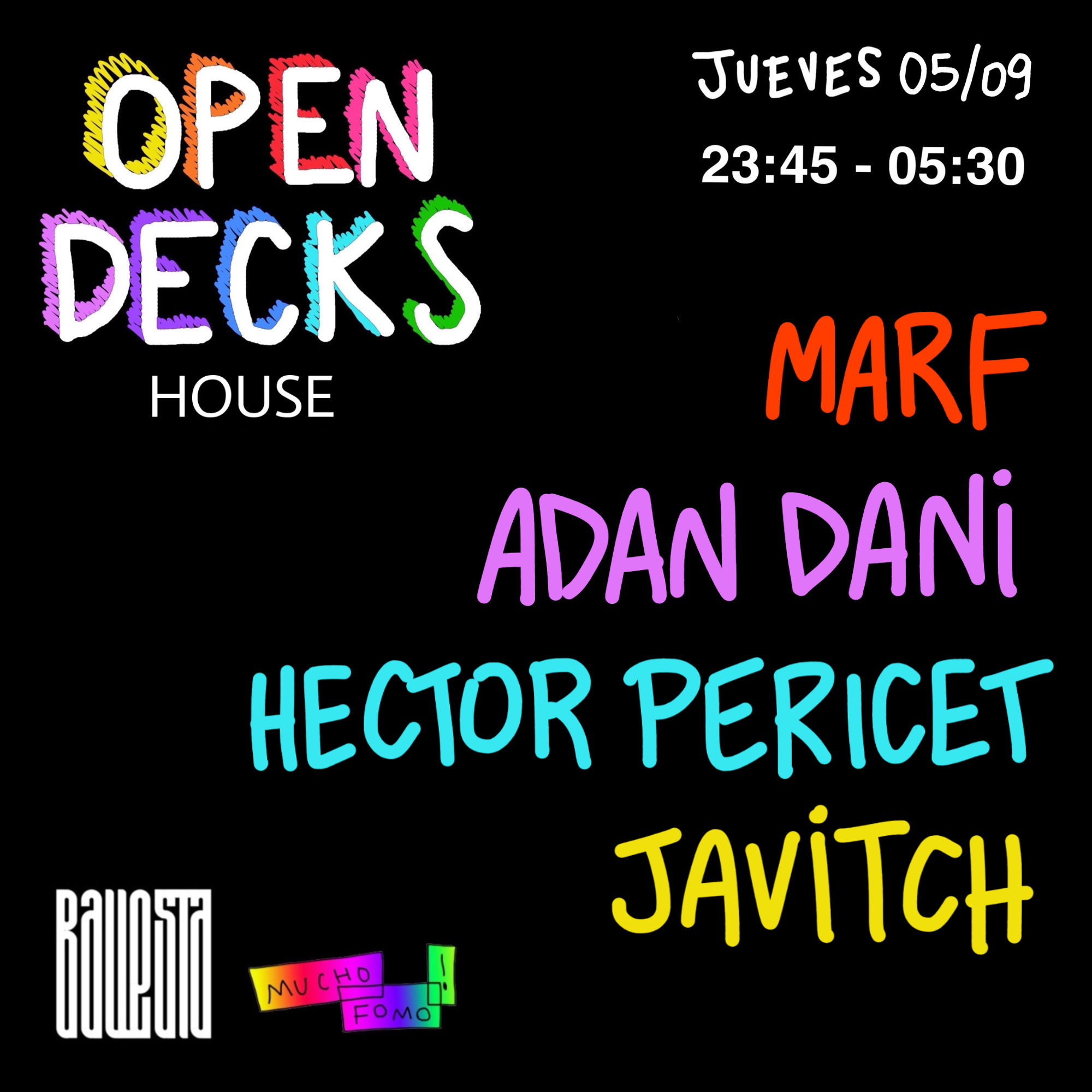 techno tecno fomo djs madrid listas electronica club open decks