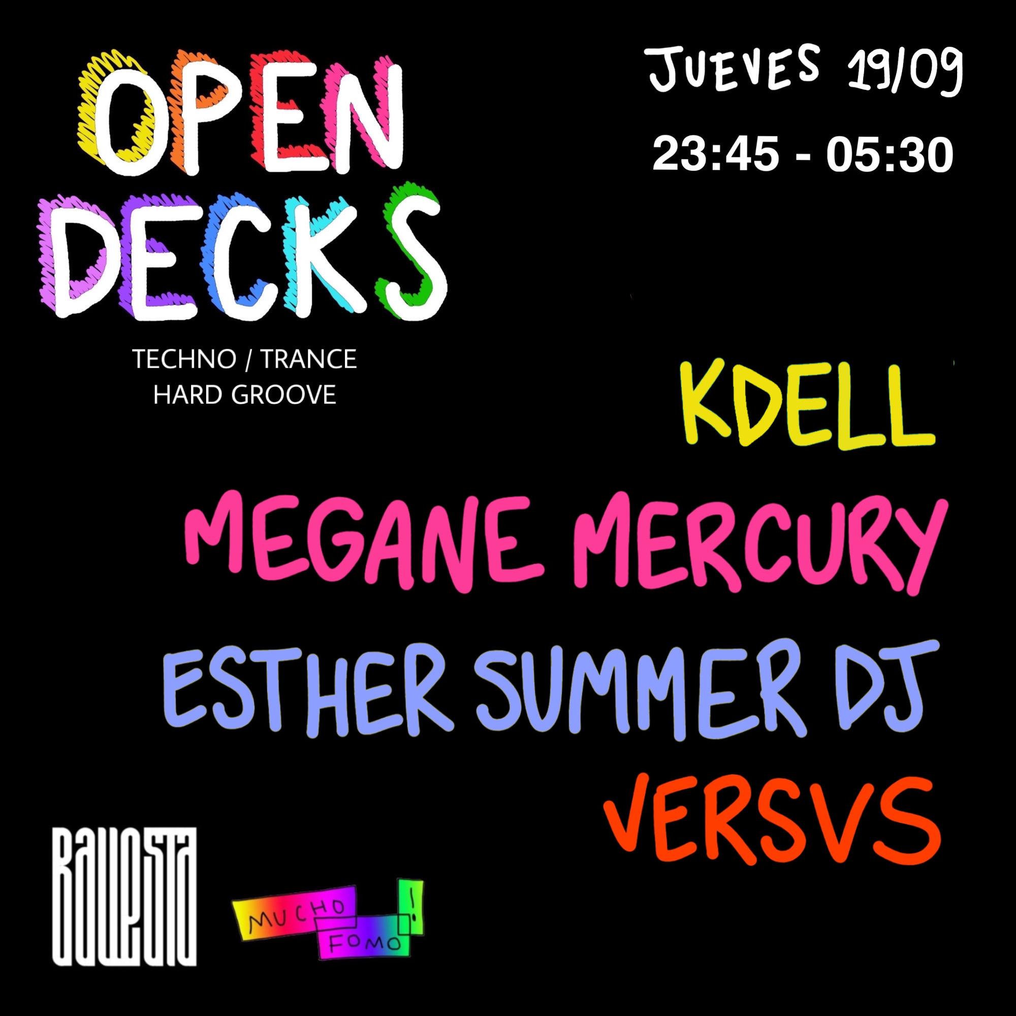 techno tecno fomo djs madrid listas electronica club open decks
