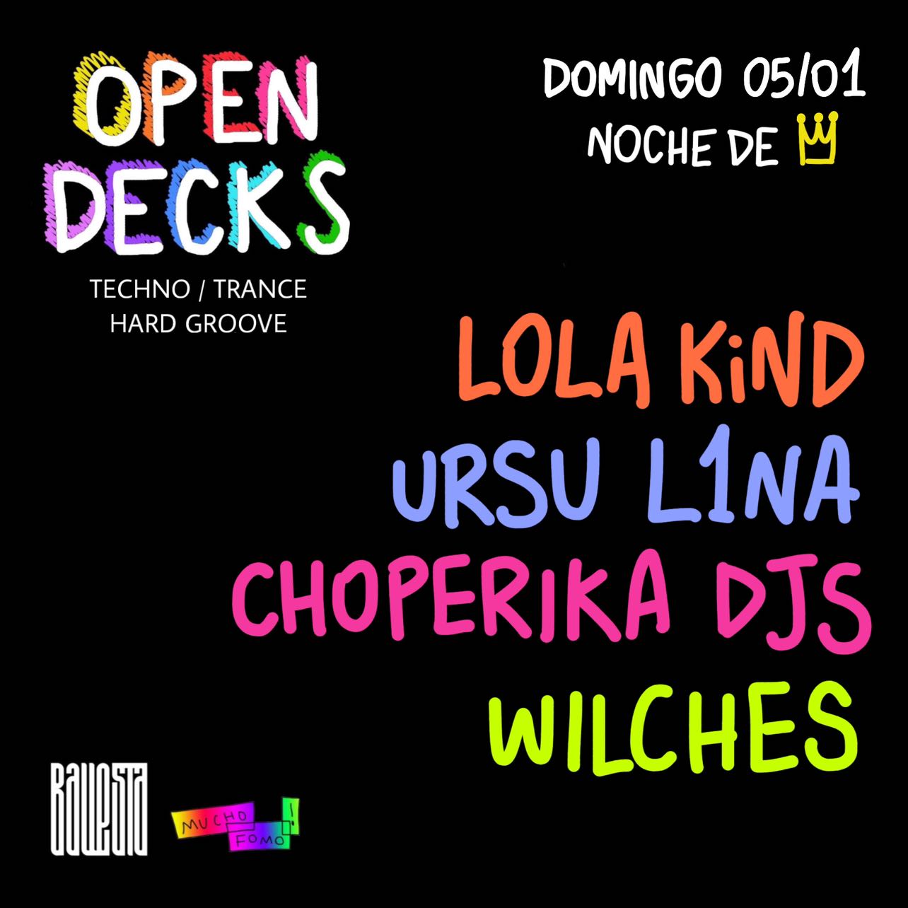 techno tecno fomo djs madrid listas electronica club open decks